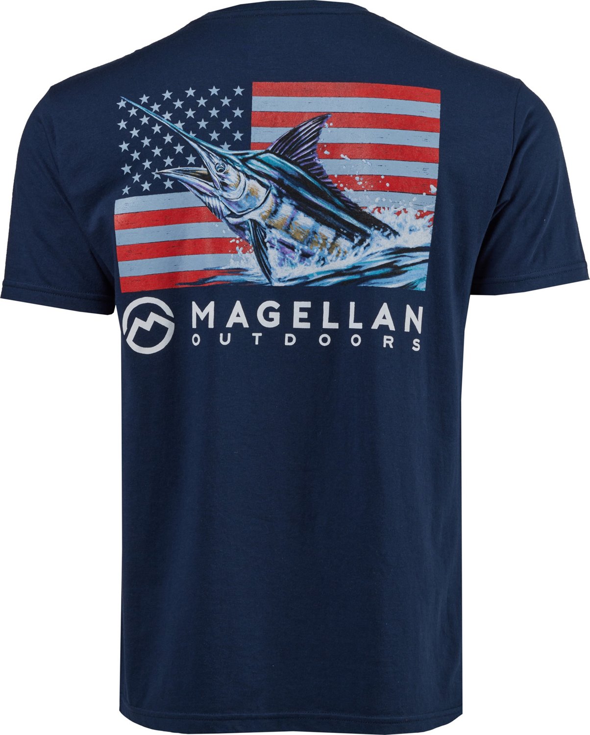 Magellan Outdoors Men's Red White Blue Marlin T-shirt - view number 2