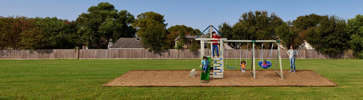 AGame Montana Wooden Swing Playset Academy