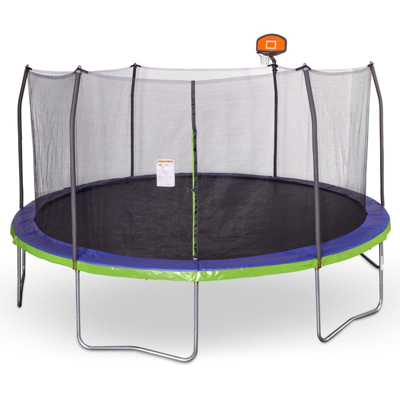 AGame 16 ft Round Trampoline with Basketball Goal - Trampolines at Academy Sports