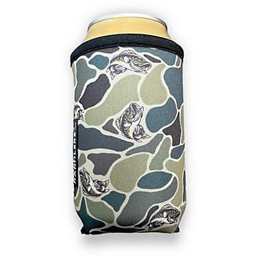 Lit Handlers Fish Camo 12 oz Stubby Can Cooler Sleeve                                                                           