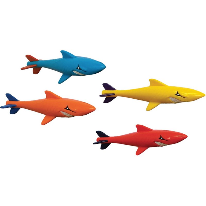 Prime Time Toys Underwater Sharkpedo Glider Dive Pool Toys 4-Pack - Pool Games And Toys at Academy Sports