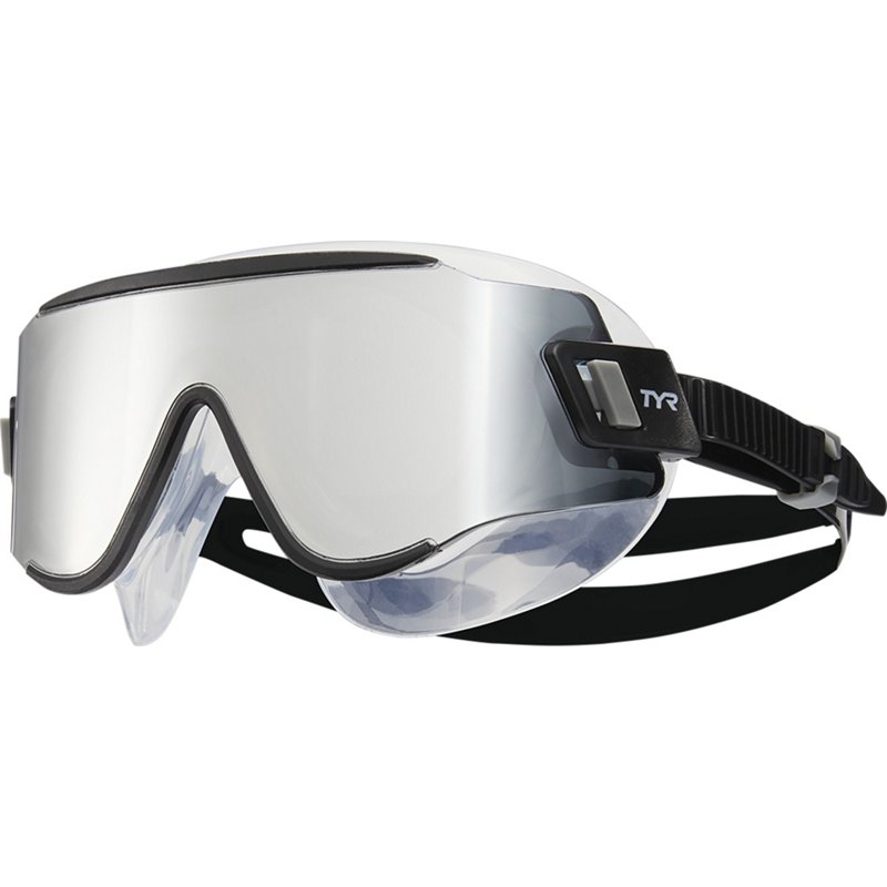 TYR Tidal Wave Mirrored Swim Mask Silver/Black - Swim And Diving Accessories at Academy Sports