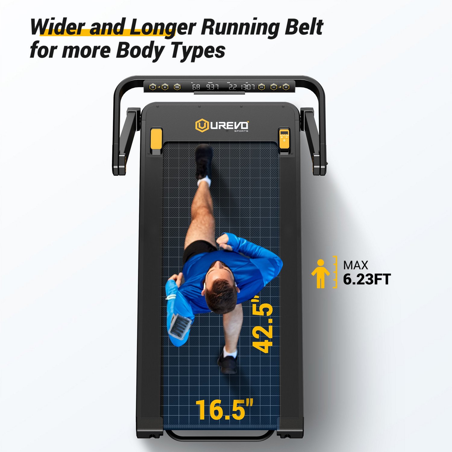 UREVO Strol 3-in-1 Foldable Treadmill with Removable Desk - view number 8