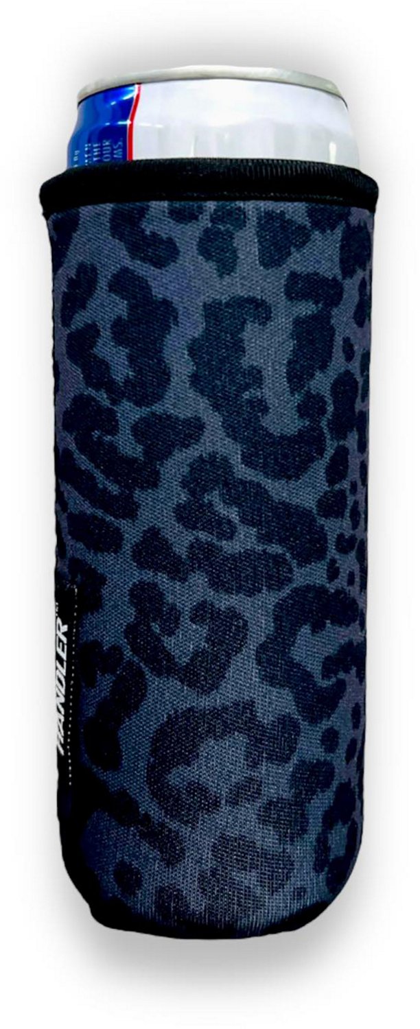 Lit Handlers Leopard 12 oz Slim Can Cooler Sleeve - view number 1