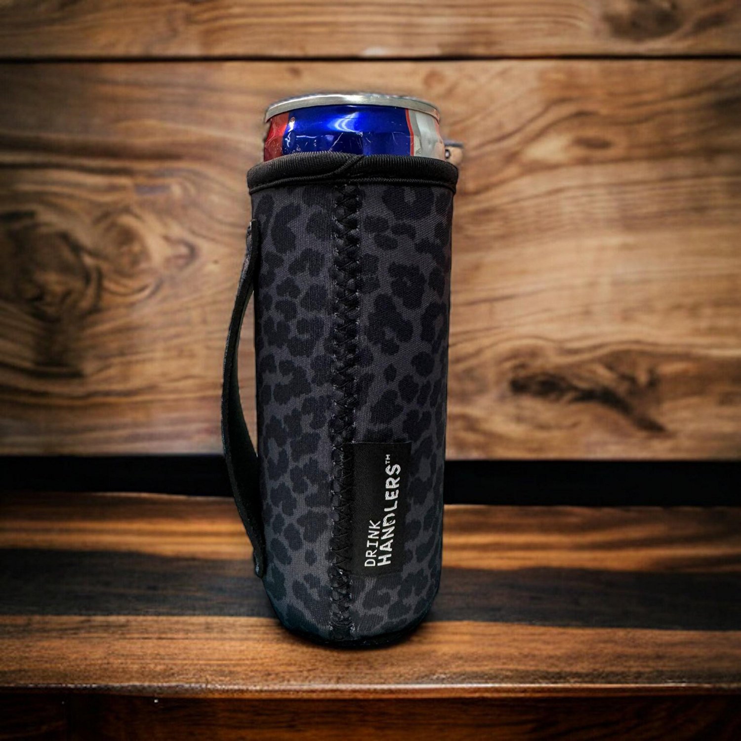 Lit Handlers Leopard 12 oz Slim Can Cooler Sleeve - view number 2