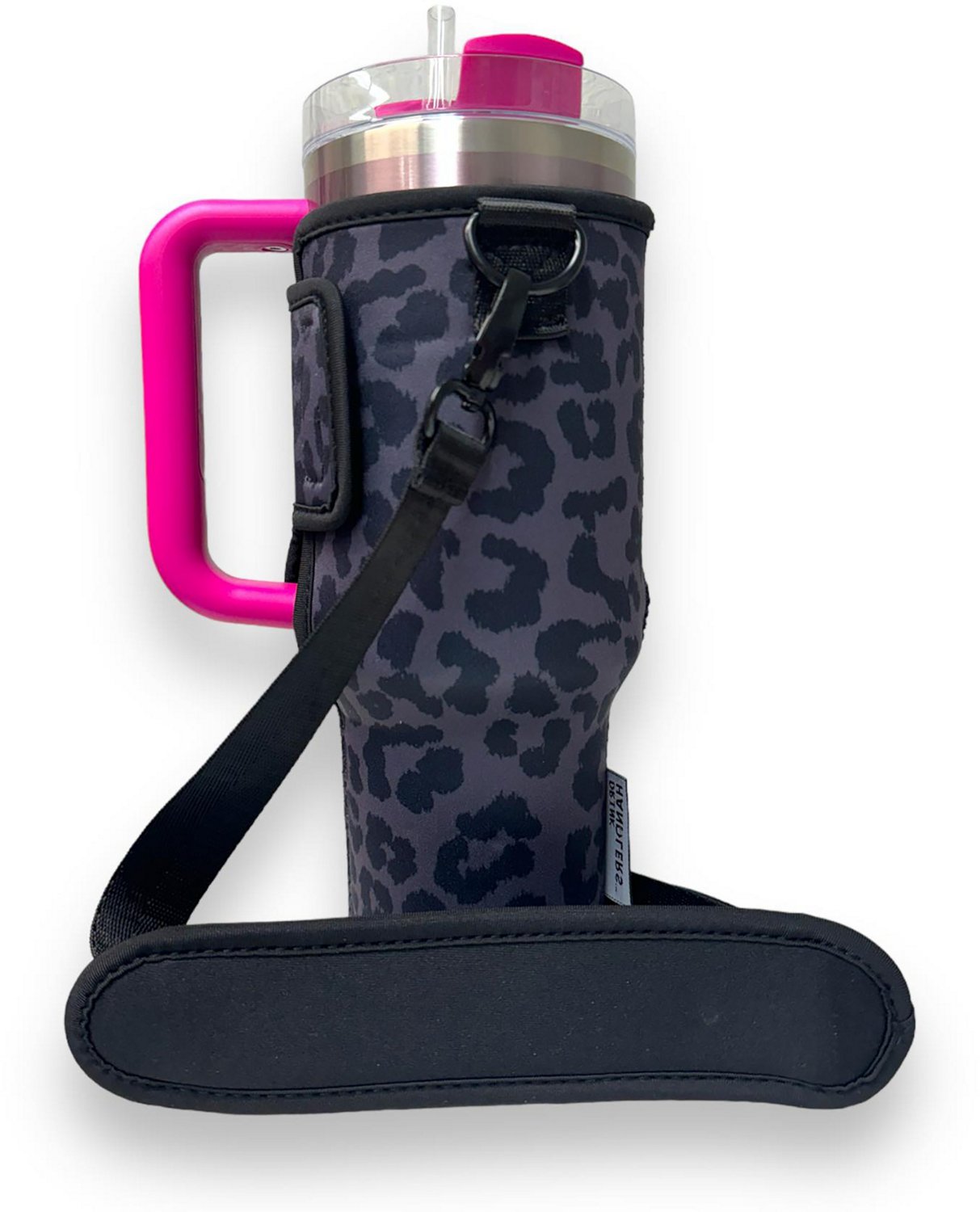 Lit Handlers Leopard 40 oz Handled Tumbler Carrying Sleeve                                                                       - view number 2
