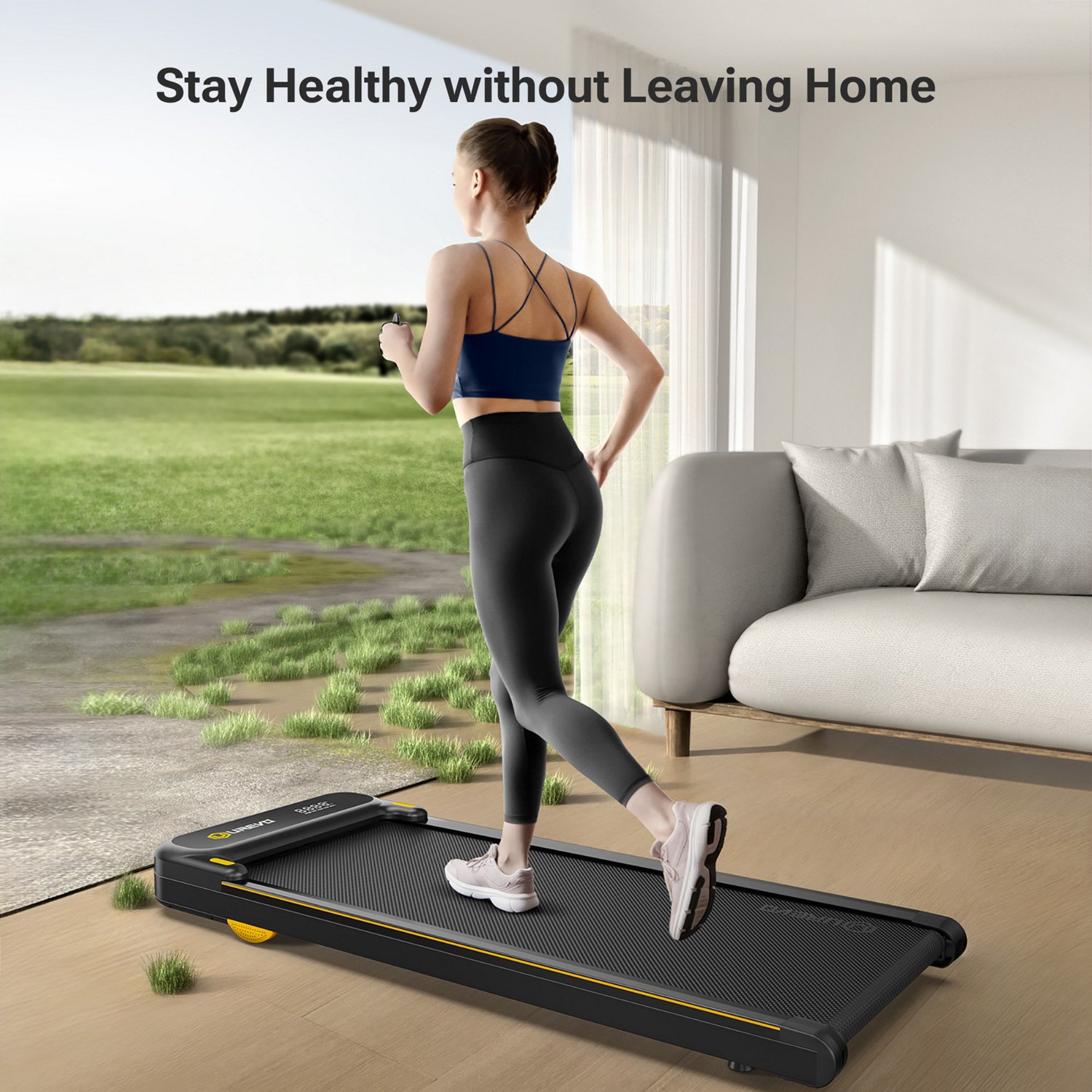 UREVO E4 Under Desk Compact Walking Pad Treadmill