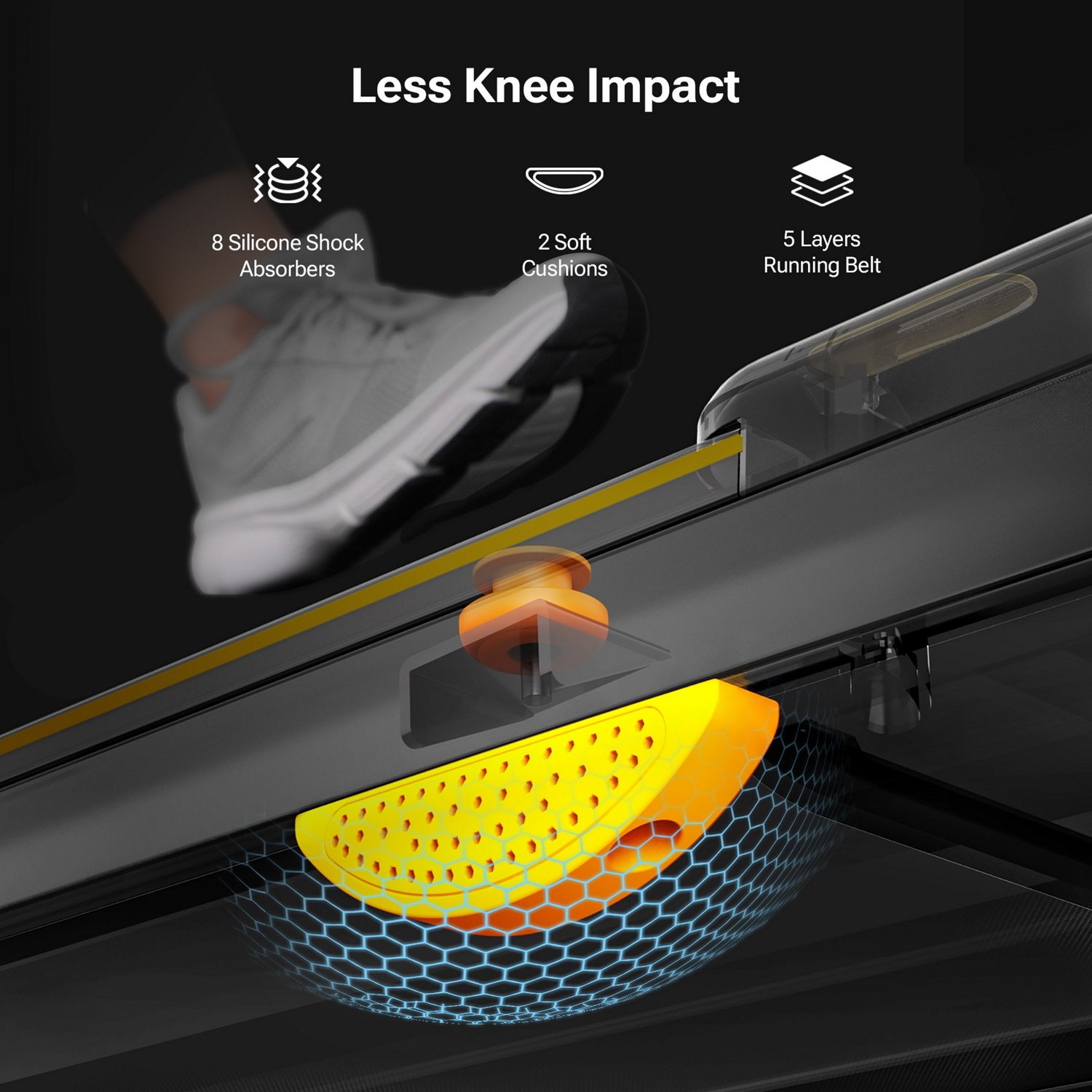 Urevo E4S Under Desk Smart Walking Pad Treadmill Working with Urevo App                                                          - view number 5