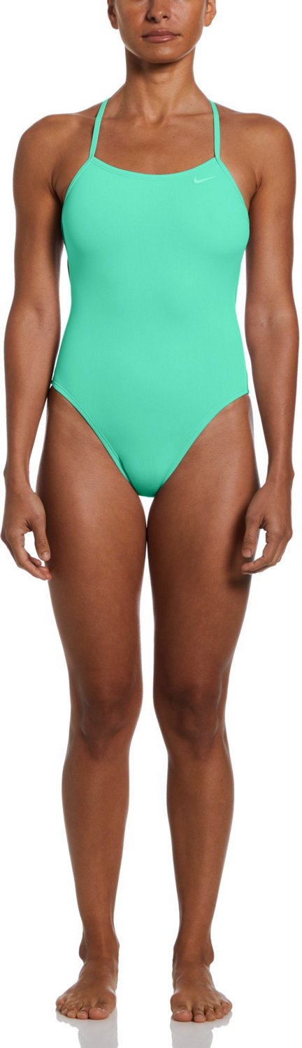 Nike Women's HydraStrong Solid Lace Up Tie Back 1-Piece Swimsuit - view number 4