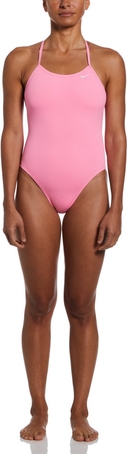 Nike Women's HydraStrong Solid Lace Up Tie Back 1-Piece Swimsuit - view number 4