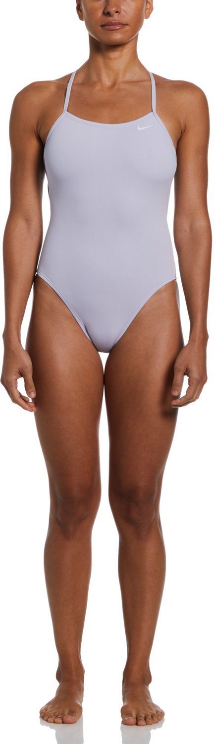 Nike Women's HydraStrong Solid Lace Up Tie Back 1-Piece Swimsuit - view number 4
