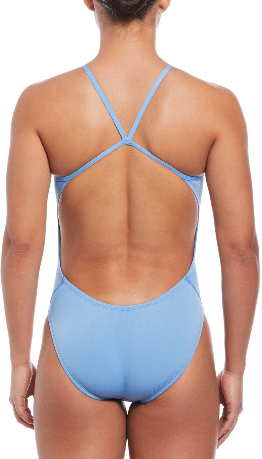 Nike Women s HydraStrong Solid Cutout 1 Piece Swimsuit Academy