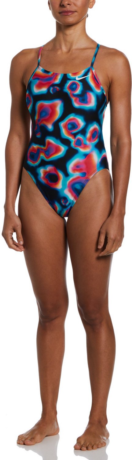 Nike Women's HydraStrong Multi Print Cutout One Piece Swimsuit - view number 4
