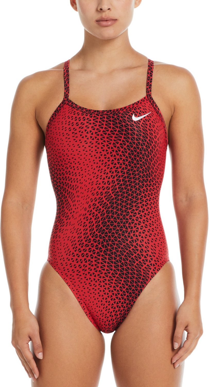 Nike Women's Hydralock Sculpt Mesh Racerback One Piece Swimsuit at