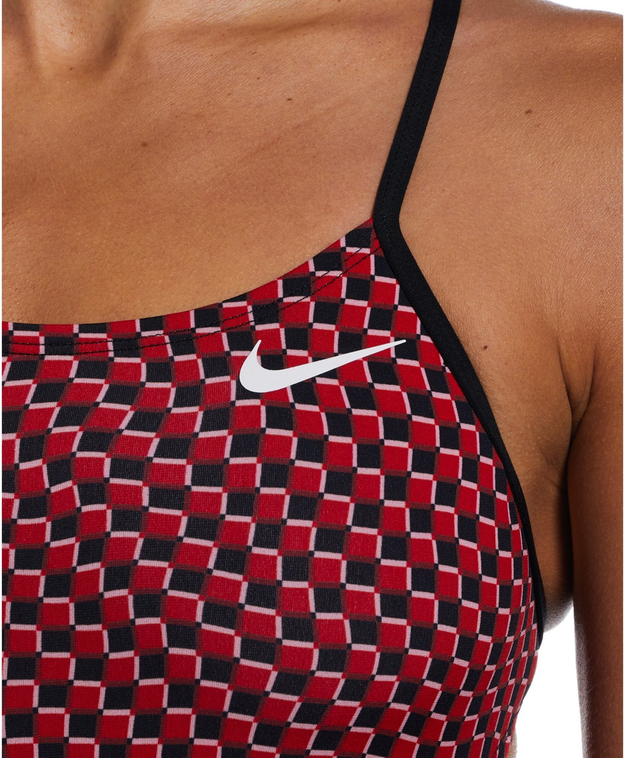 Nike Women's HydraStrong Drippy Check Cutout One Piece Swimsuit - view number 3