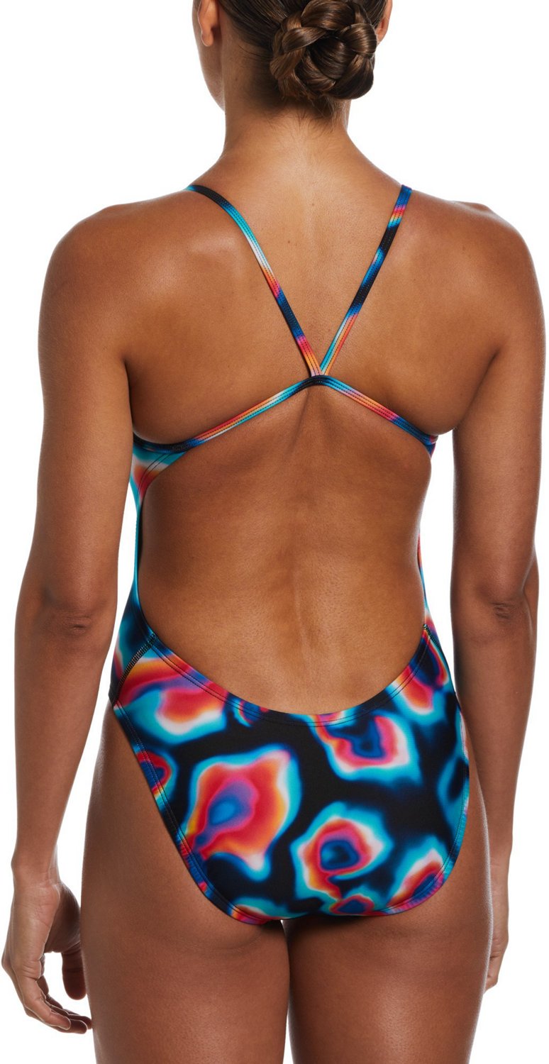 Nike Women's HydraStrong Multi Print Cutout One Piece Swimsuit - view number 2
