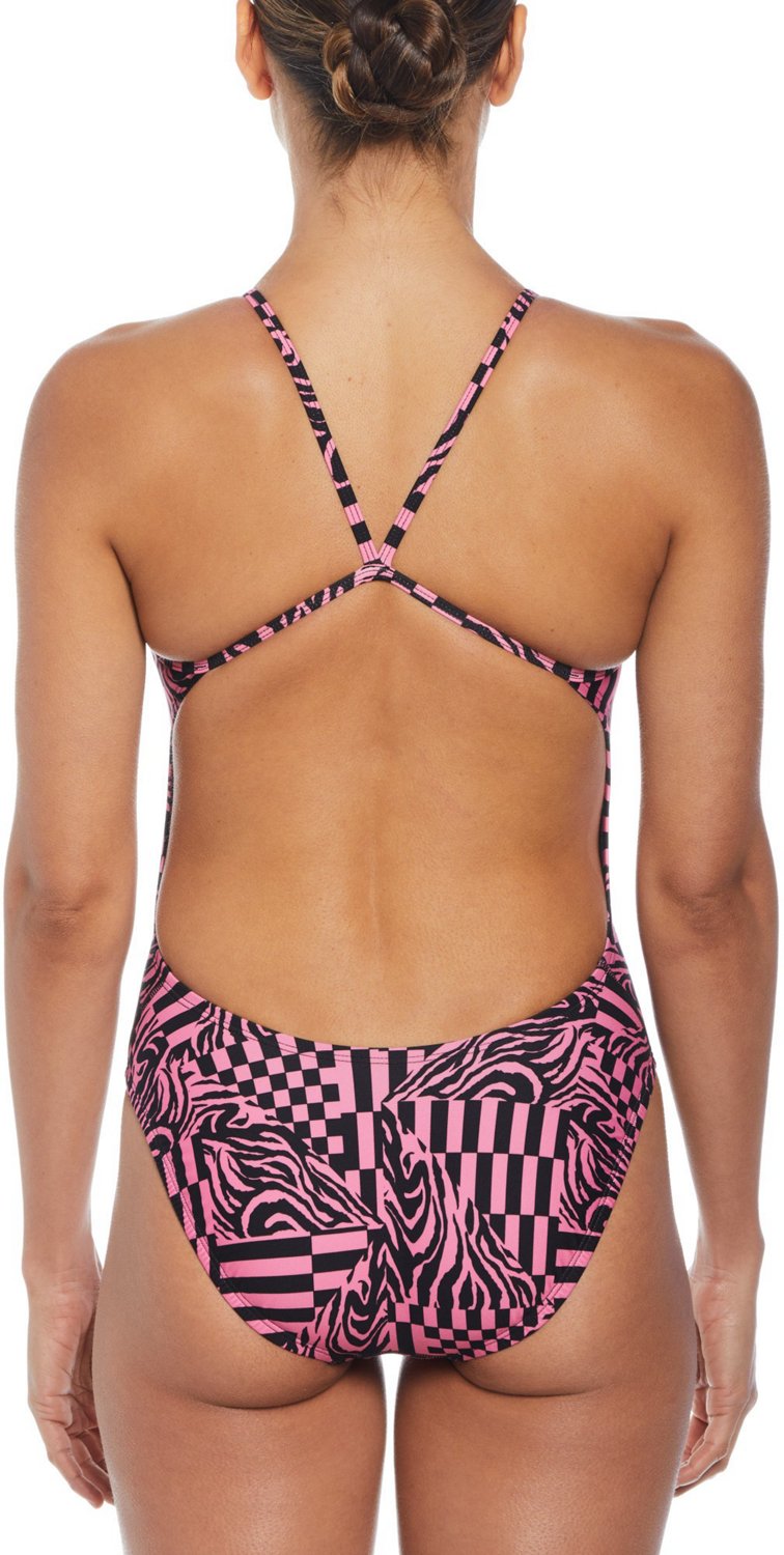 Nike Women's HydraStrong Multi Print Cutout One Piece Swimsuit - view number 2