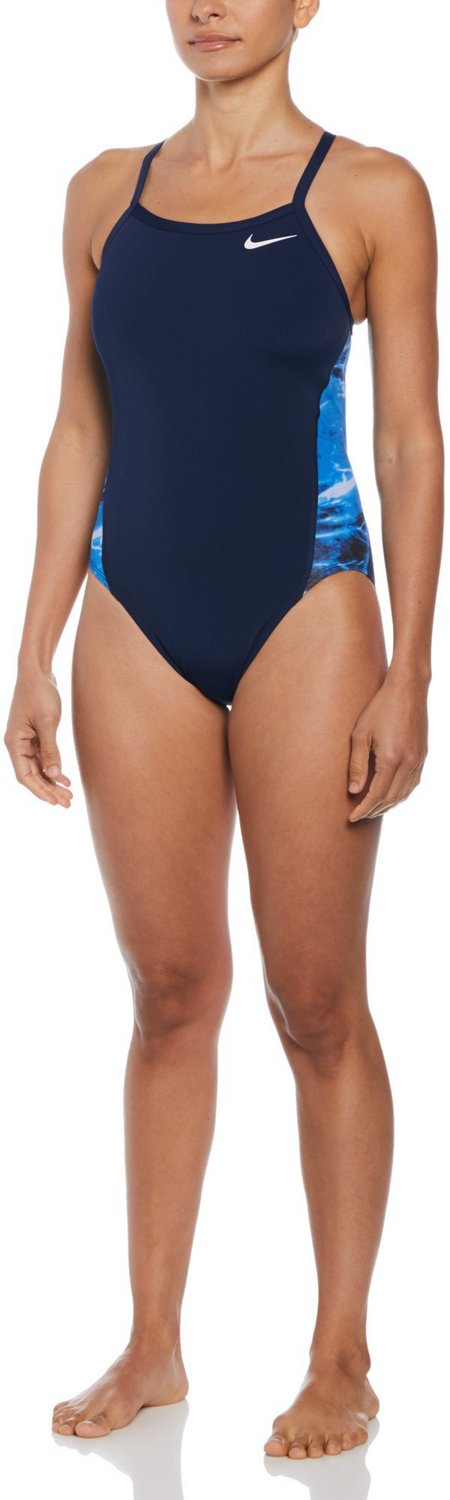 Nike Women's HydraStrong Multi Print Racerback Splice One Piece Swimsuit - view number 3