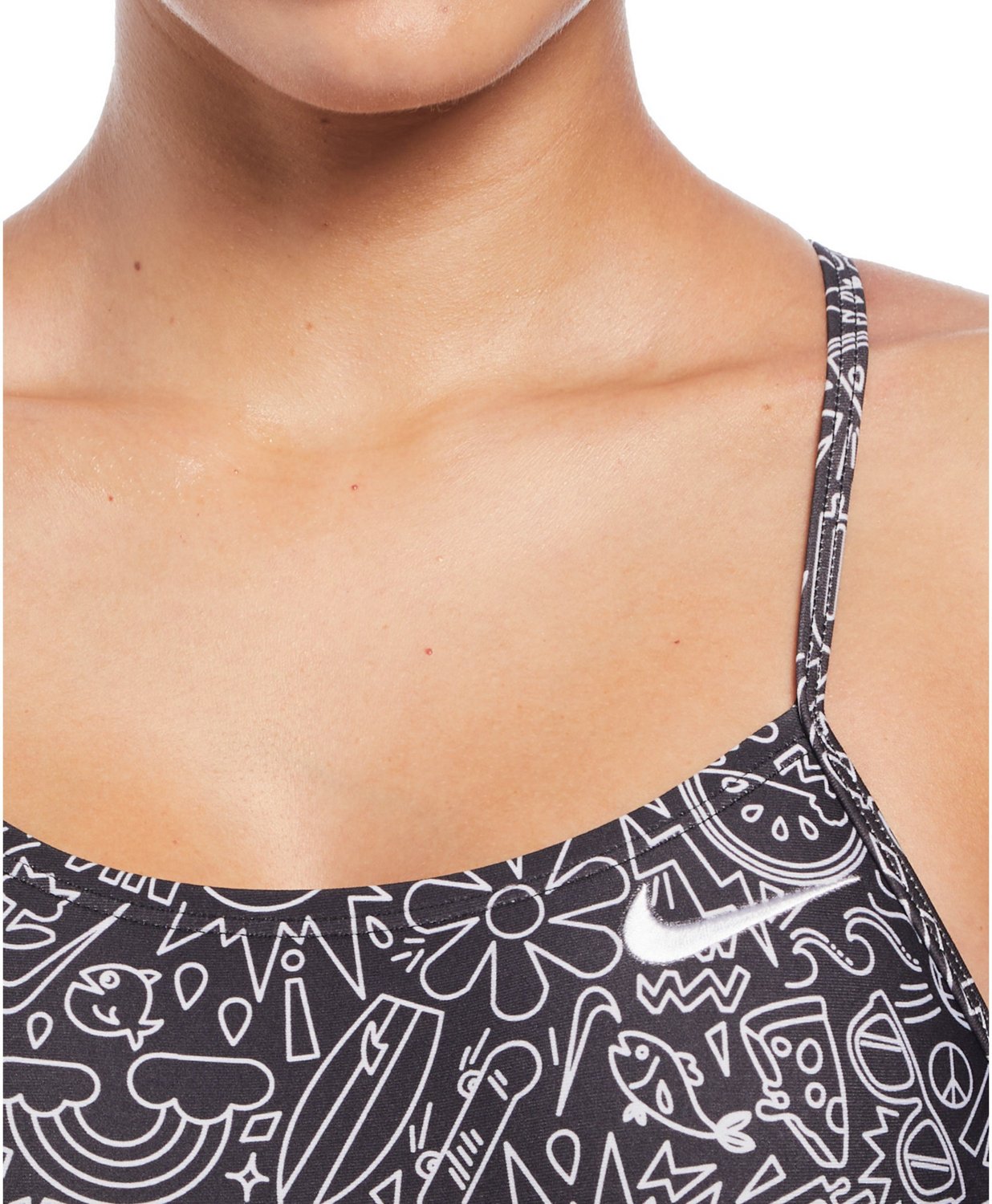 Nike Women's HydraStrong Multi-Print Lace Up Tie Back One Piece Piece Swimsuit - view number 4