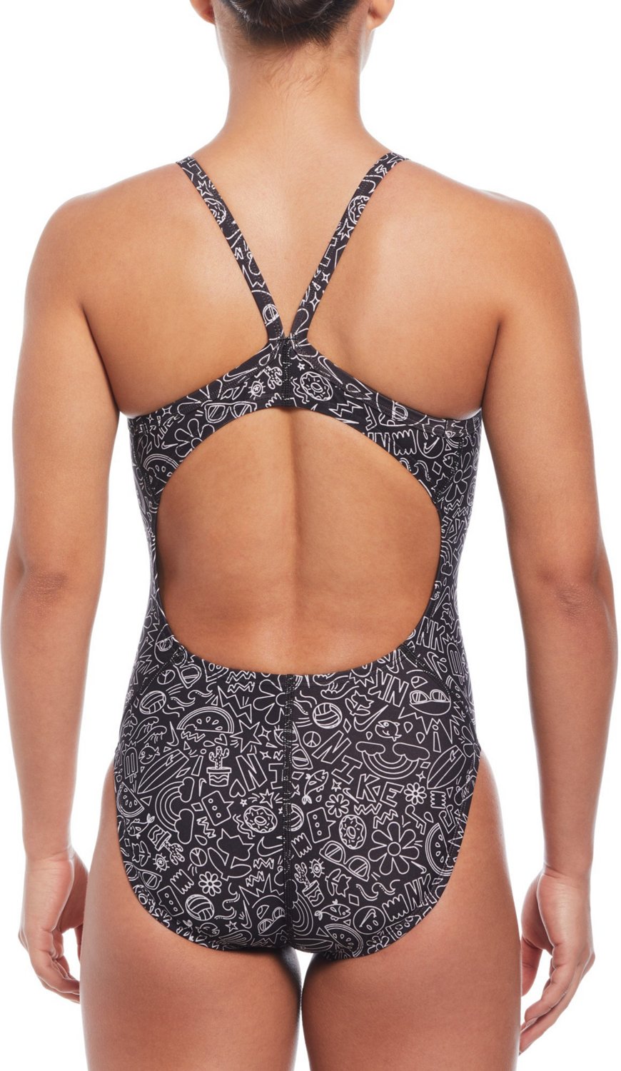 Nike Women's HydraStrong Multi-Print Racerback One Piece Piece Swimsuit - view number 2