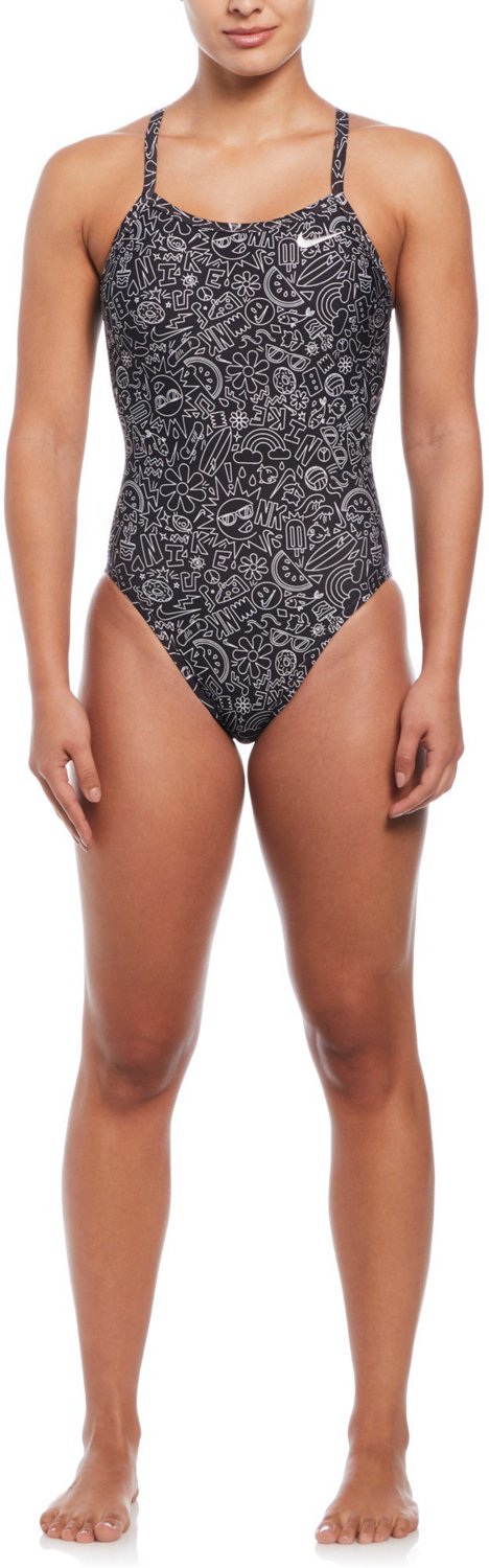 Nike Women's HydraStrong Multi-Print Racerback One Piece Piece Swimsuit - view number 3