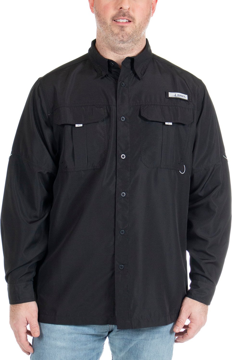 Habit Men's Fourche Mountain River Guide Long Sleeve Fishing Shirt - view number 1