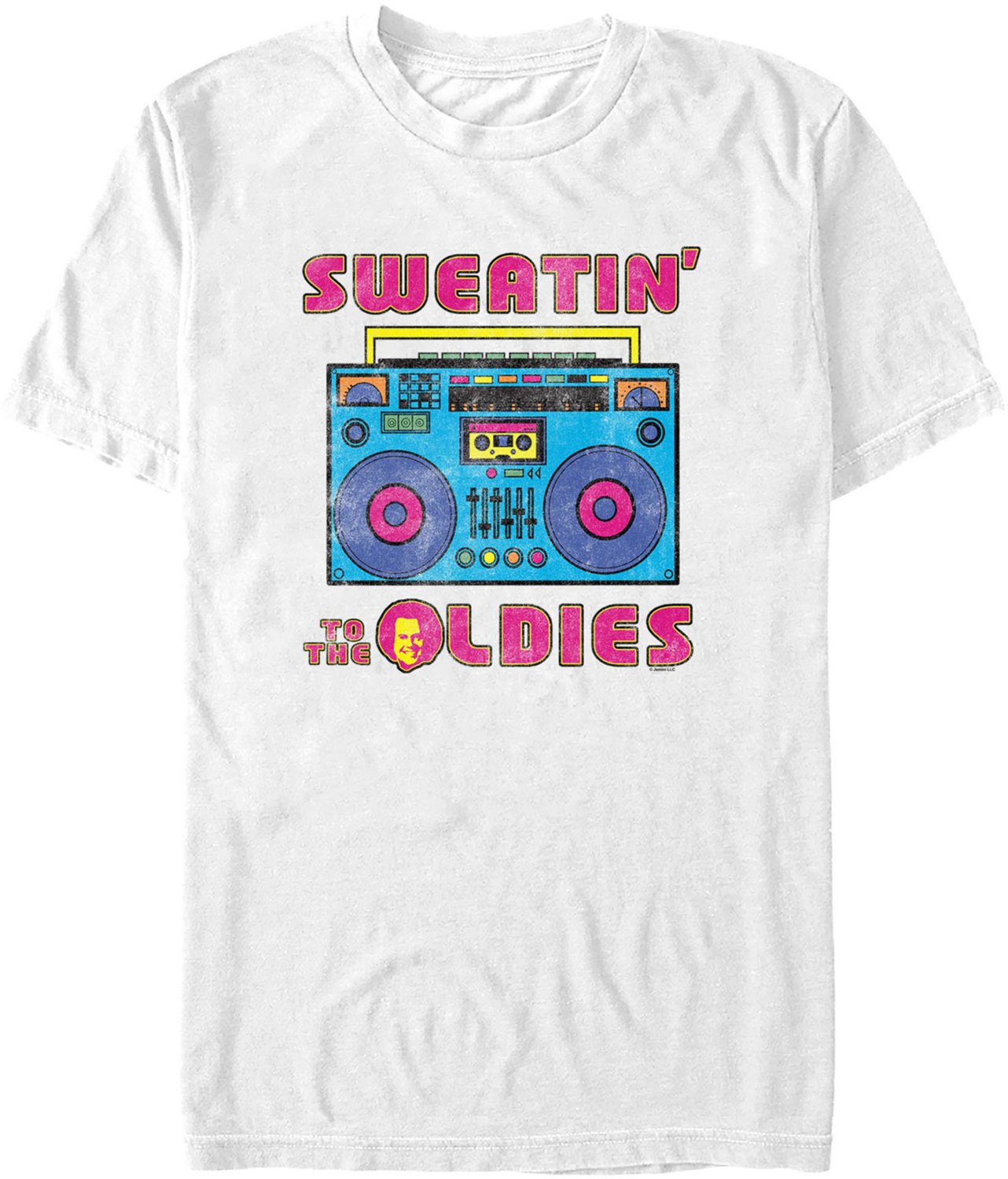 Mad Engine Richard Simmons Men's RS 80s Boombox Short Sleeve T-shirt ...