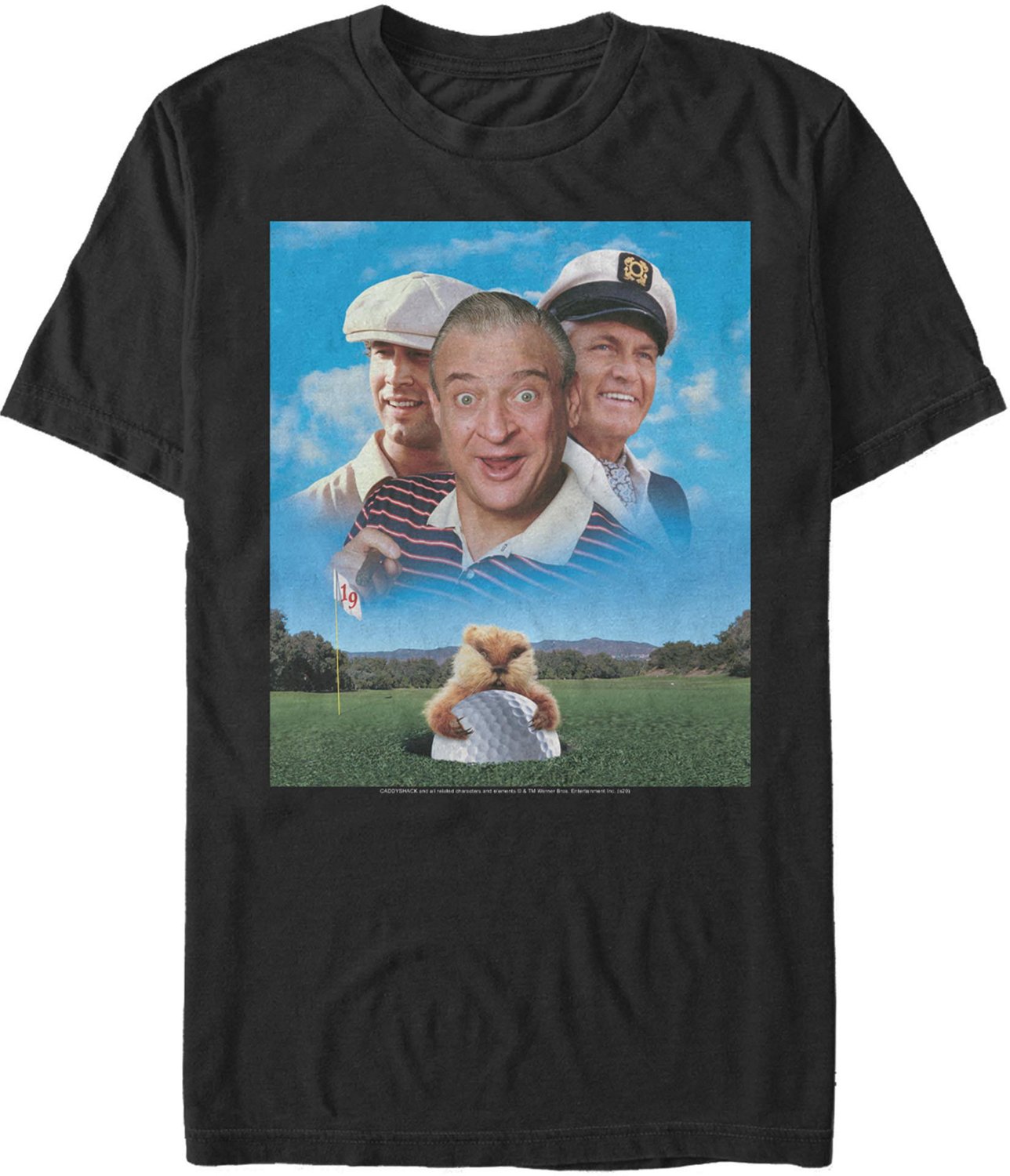 Mad Engine Caddyshack Men's Caddyshack Poster Photo Short Sleeve T ...