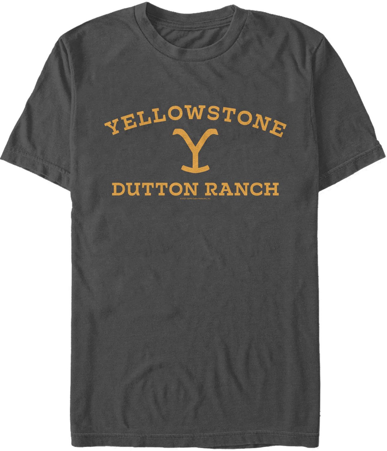 Mad Engine Yellowstone Men's Dutton Ranch Logo Short Sleeve T-shirt ...