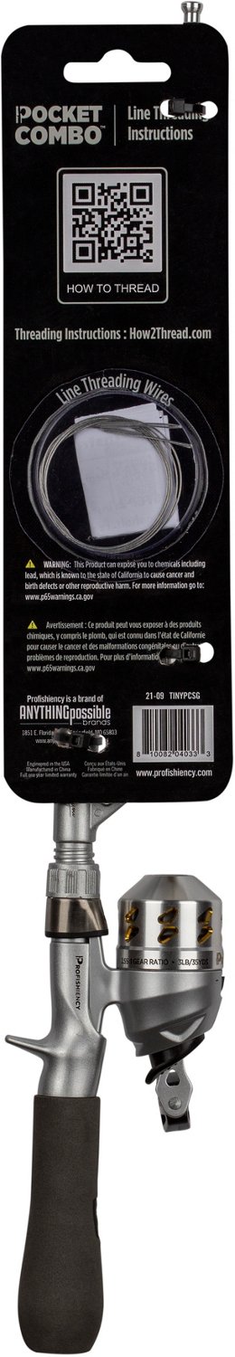 ProFISHiency Tiny 20 in L Freshwater Spinning Pocket Combo Rod                                                                   - view number 7