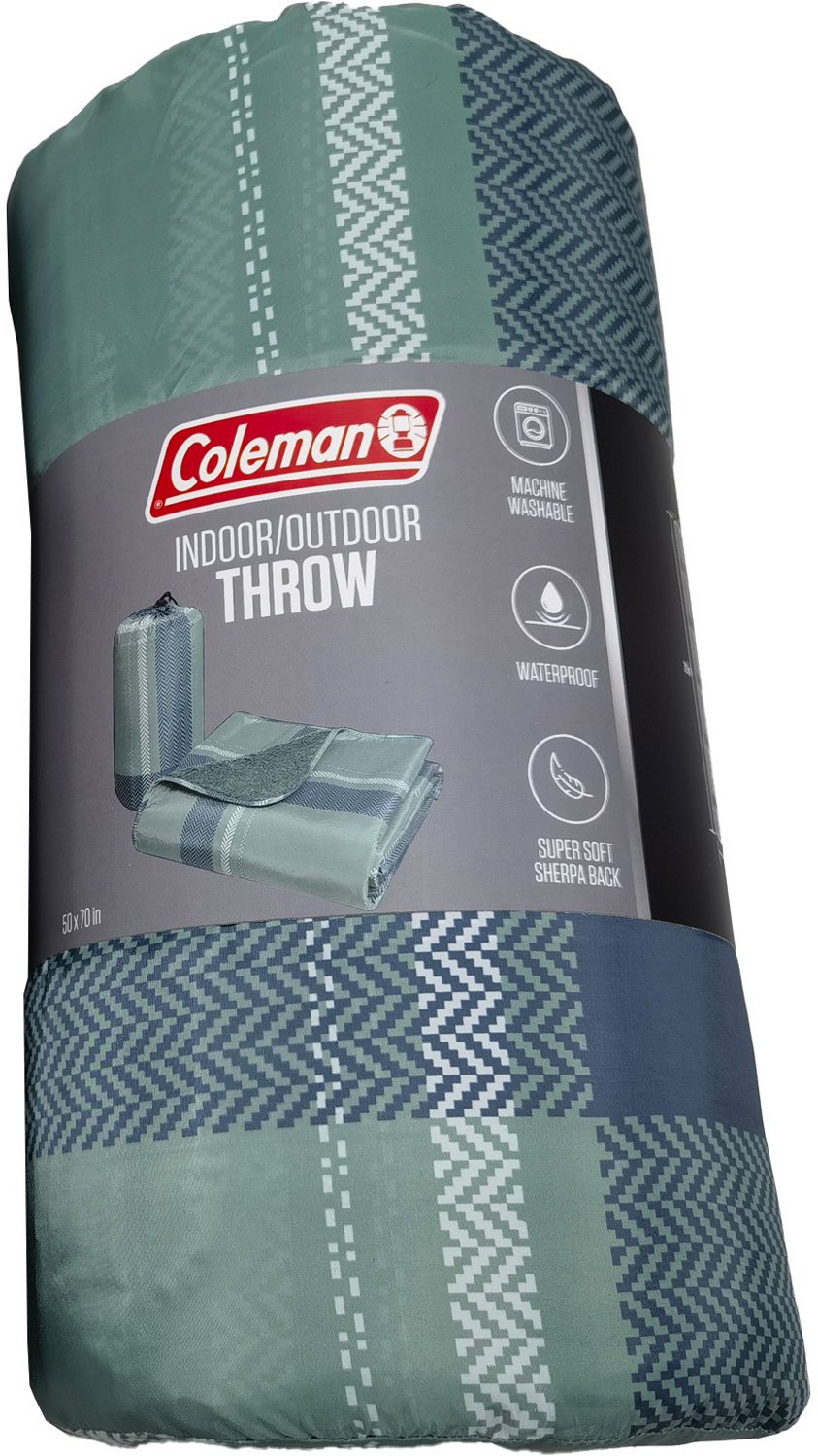 Coleman Indoor-Outdoor 50 in x 70 in Nylon Sherpa Throw Blanket - view number 5