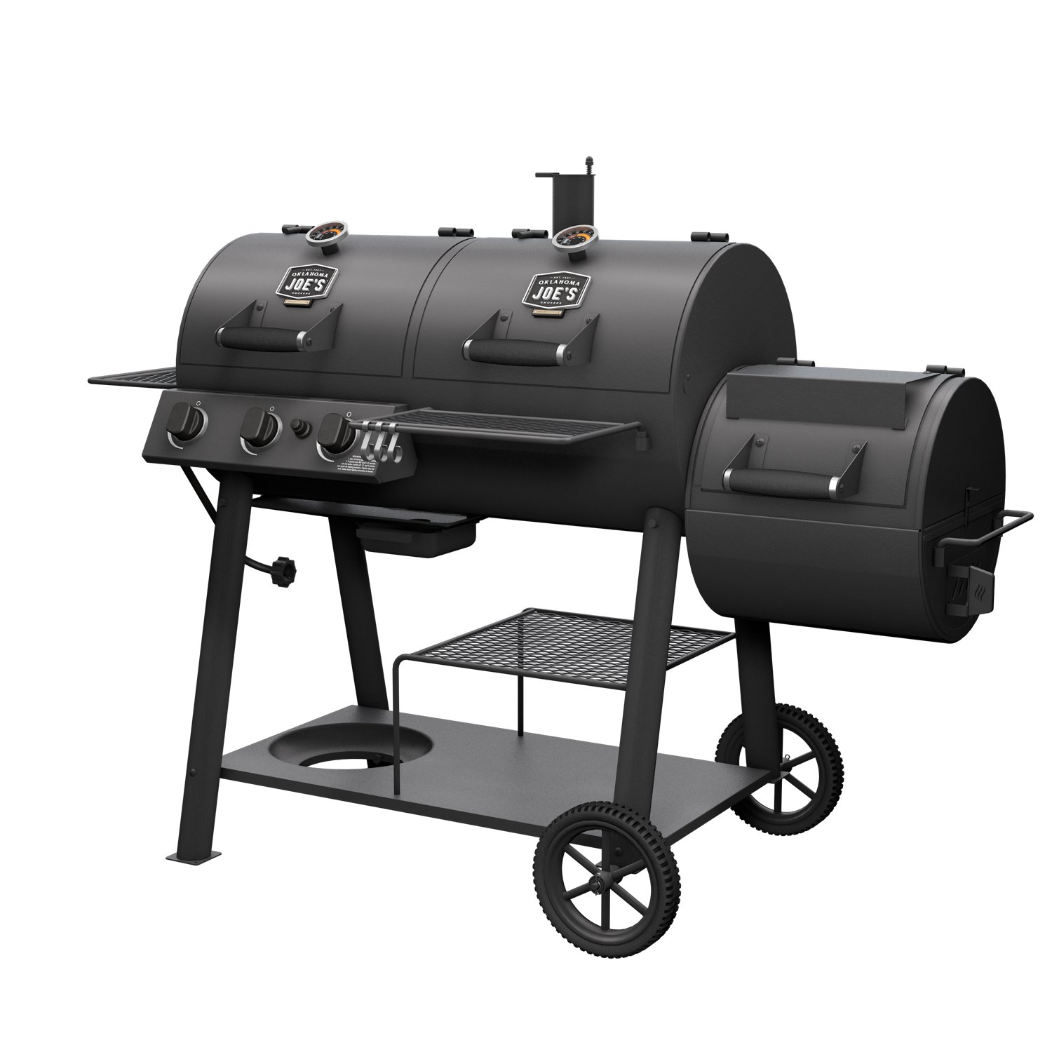 Oklahoma Joe's Canyon Combo Gas Charcoal Grill and Smoker                                                                        - view number 4