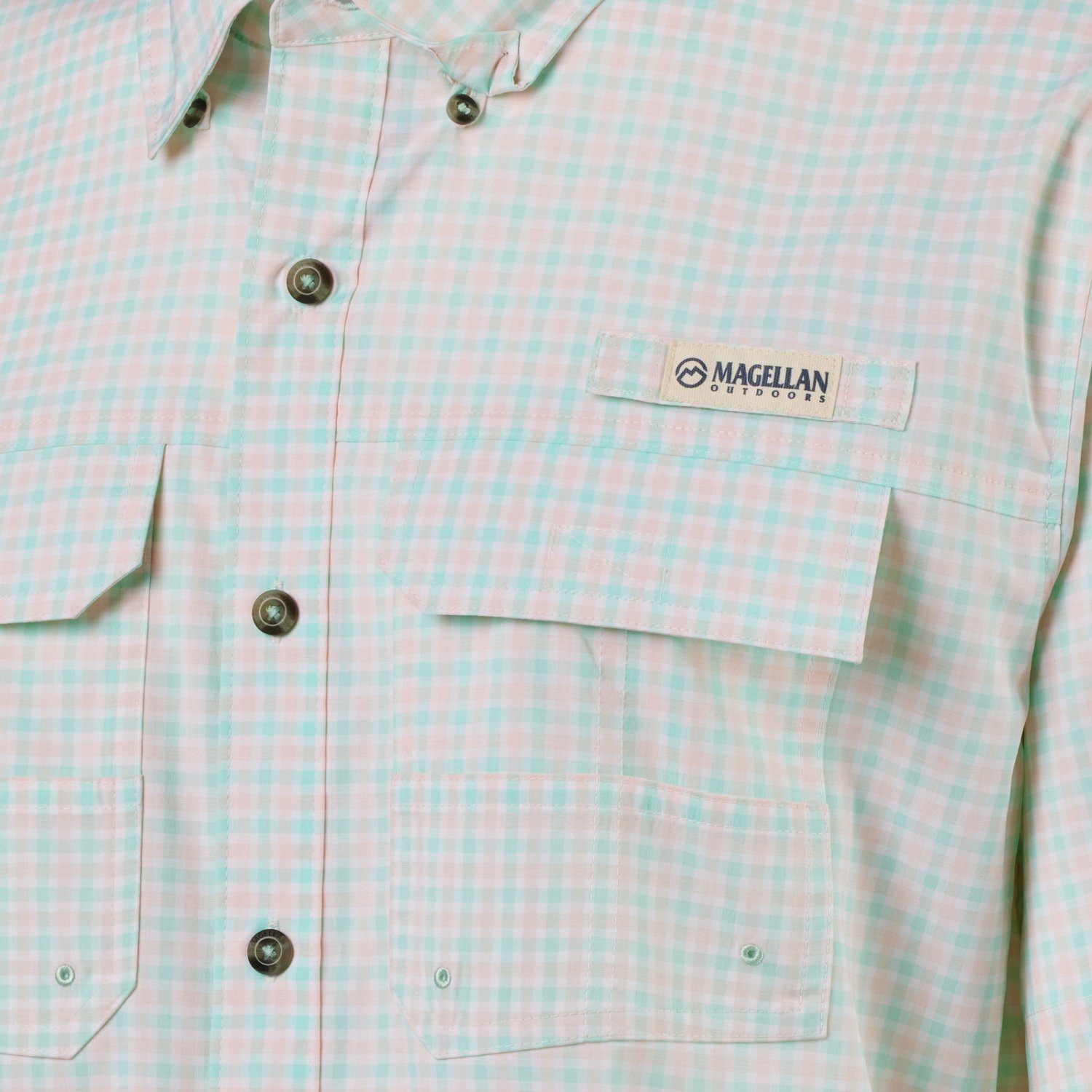 Magellan Outdoors Men's Sabine Pass Button Down Fishing Shirt