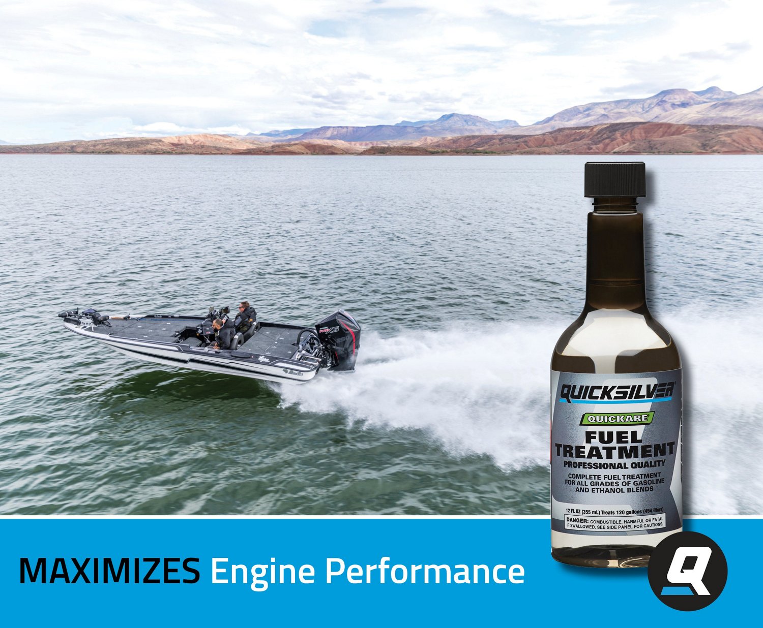 Quicksilver 12 oz Quickare Fuel Treatment                                                                                        - view number 2