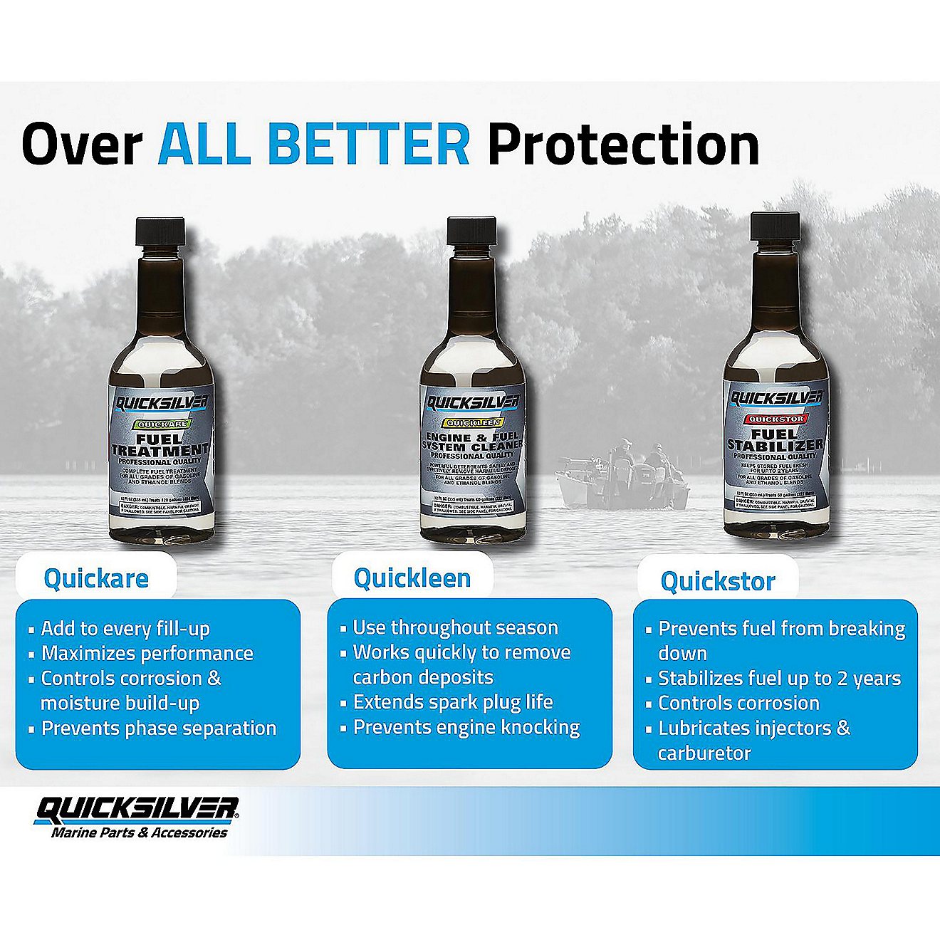 Quicksilver 12 oz Quickleen Engine and Fuel System Cleaner                                                                       - view number 3