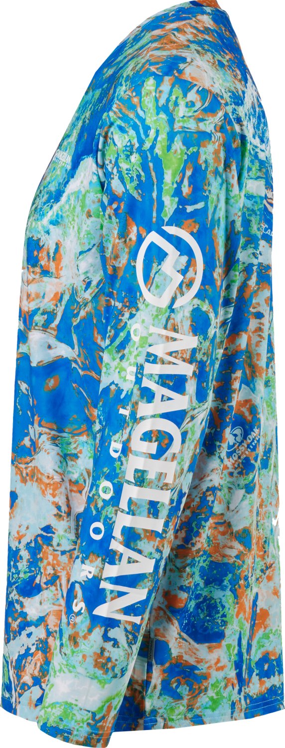 Magellan Outdoors Men's FishGear Mossy Oak Whitecap Long Sleeve Crew T-shirt - view number 5