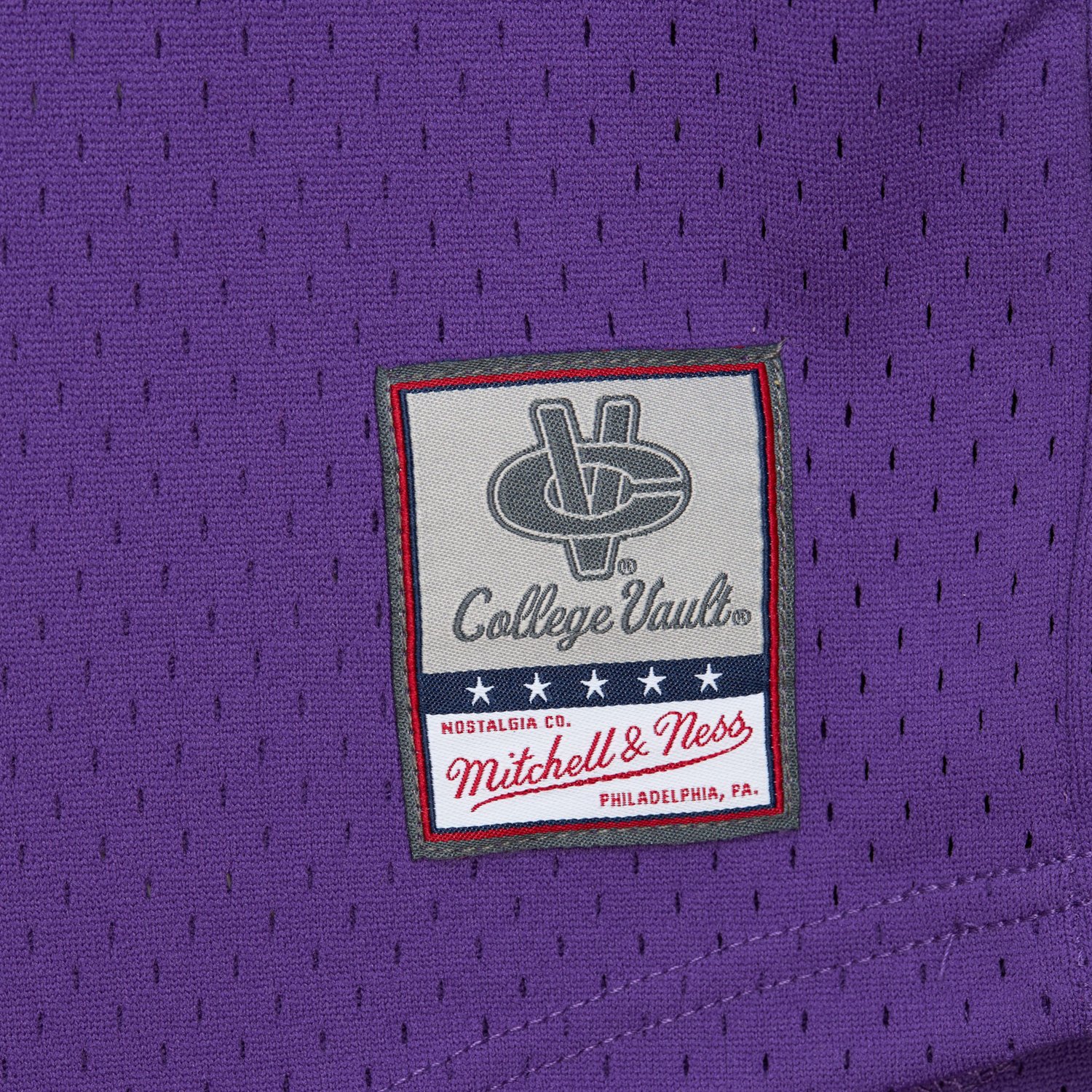 Mitchell & Ness Men's LSU Fashion Mesh V-neck Vintage Logo Jersey - view number 4