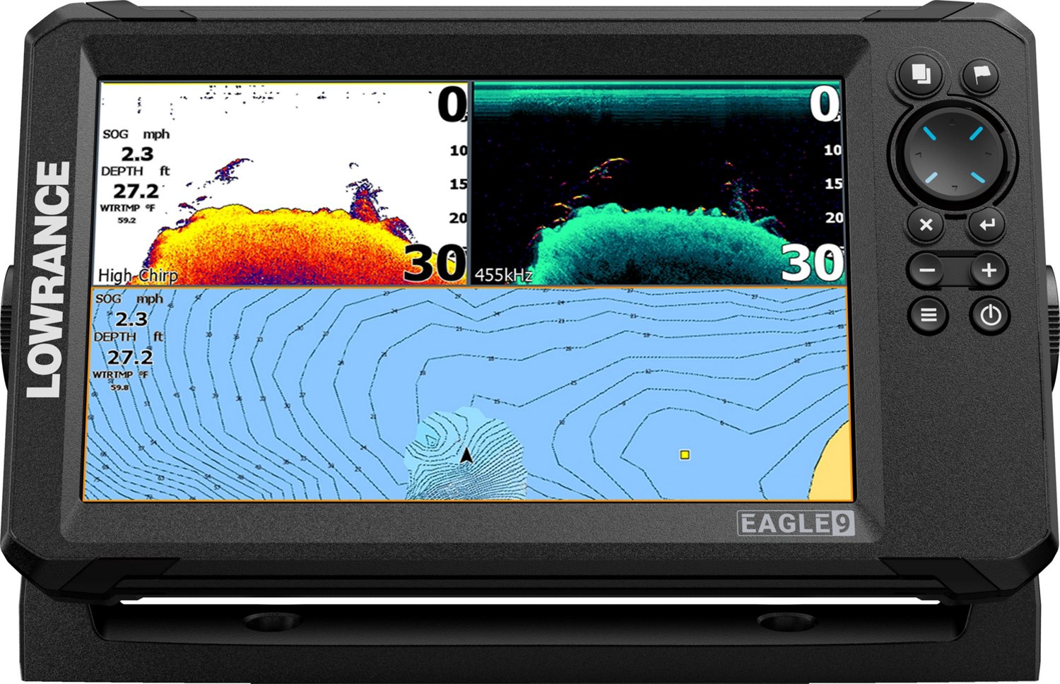 Lowrance Eagle Tripleshot 9 Fish Finder and Chartplotter | Academy