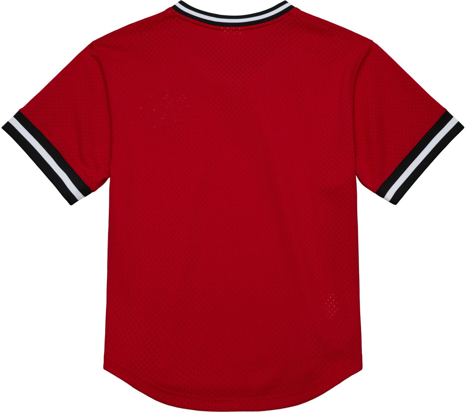 Mitchell & Ness Men's Arkansas Fashion Mesh V-neck Vintage Logo Jersey                                                           - view number 2