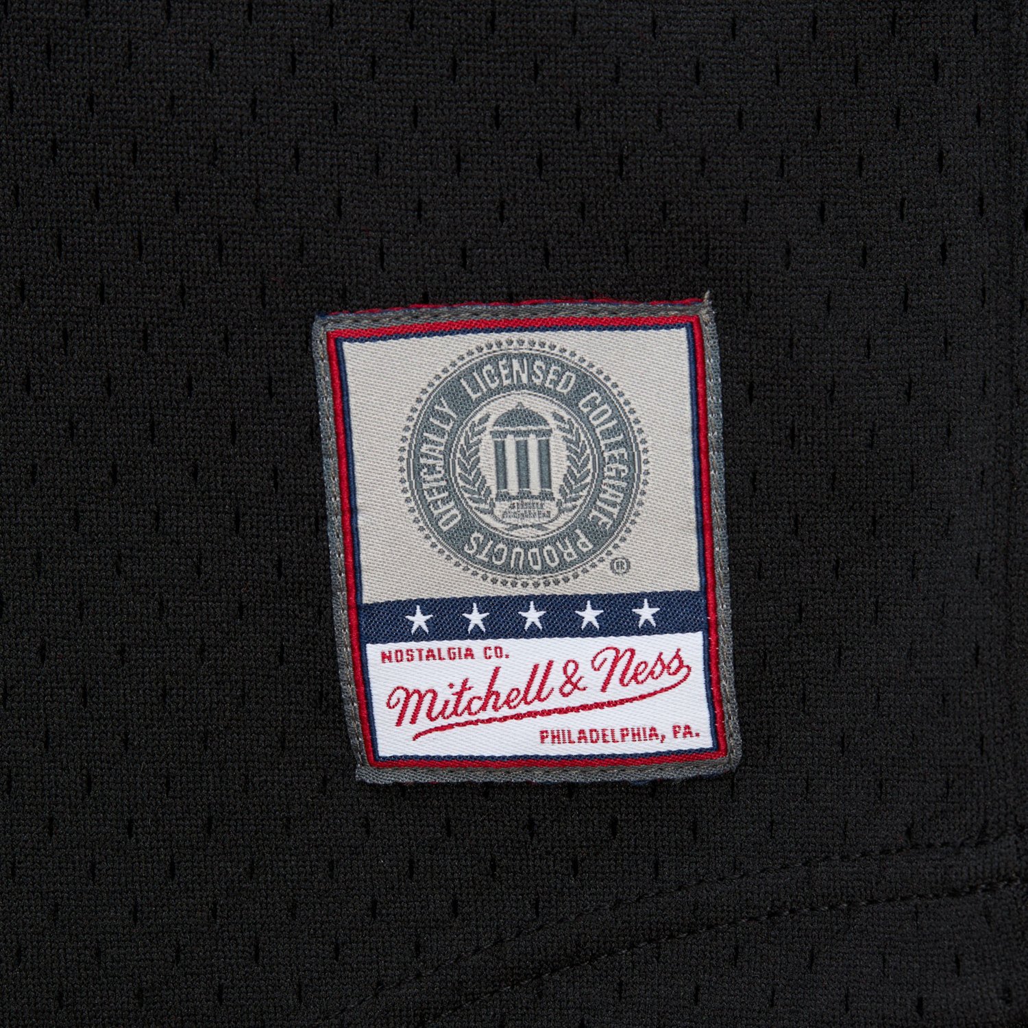 Mitchell & Ness Men's Oklahoma Fashion Mesh V-neck Vintage Logo Jersey                                                           - view number 4