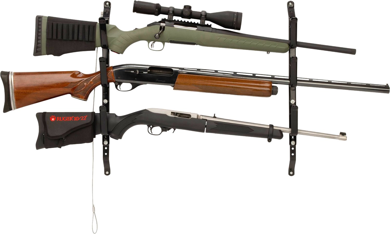 Allen Company Steel Locking Truck Window 3-Gun Rack - view number 4