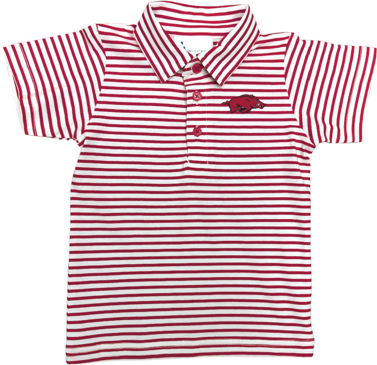 Atlanta Hosiery Company Boys' University of Arkansas Stripe Polo Shirt - view number 3