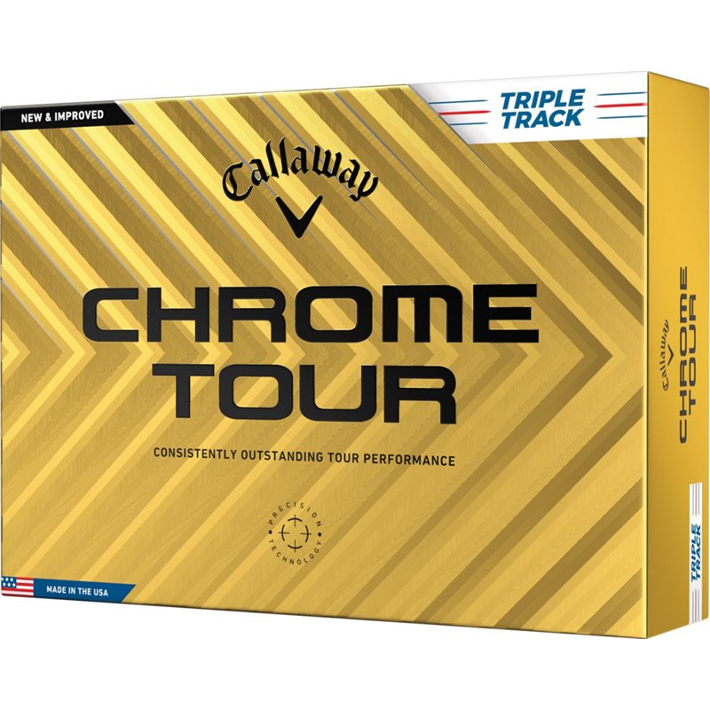 Photos - Golf Callaway Chrome Tour Triple Track  Balls 12-Pack White -  Balls at 