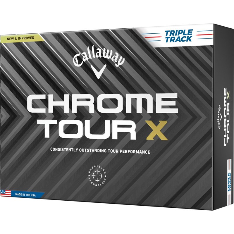 Callaway Chrome Tour X TruTrack Golf Balls 12-Pack White - Golf Balls at Academy Sports