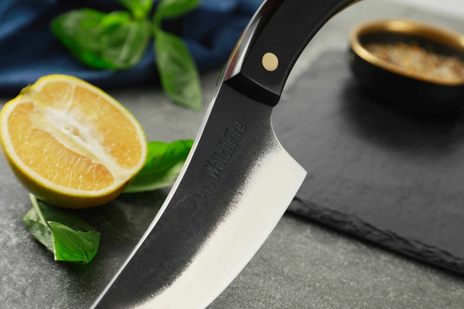 WatchFire Bosna 4.75 in Butcher Knife with Sheath