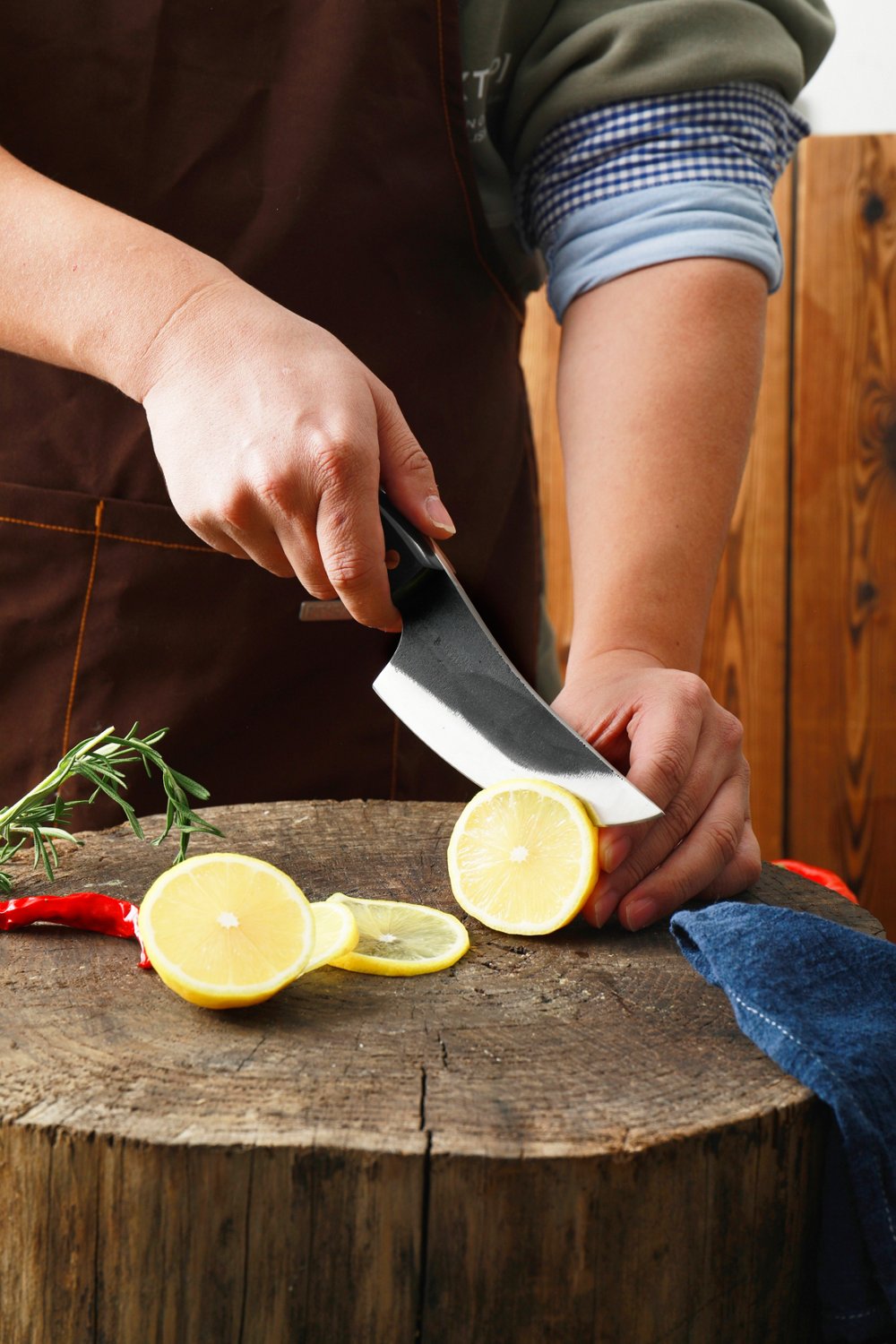 WatchFire Bosna 4.75 in Butcher Knife with Sheath