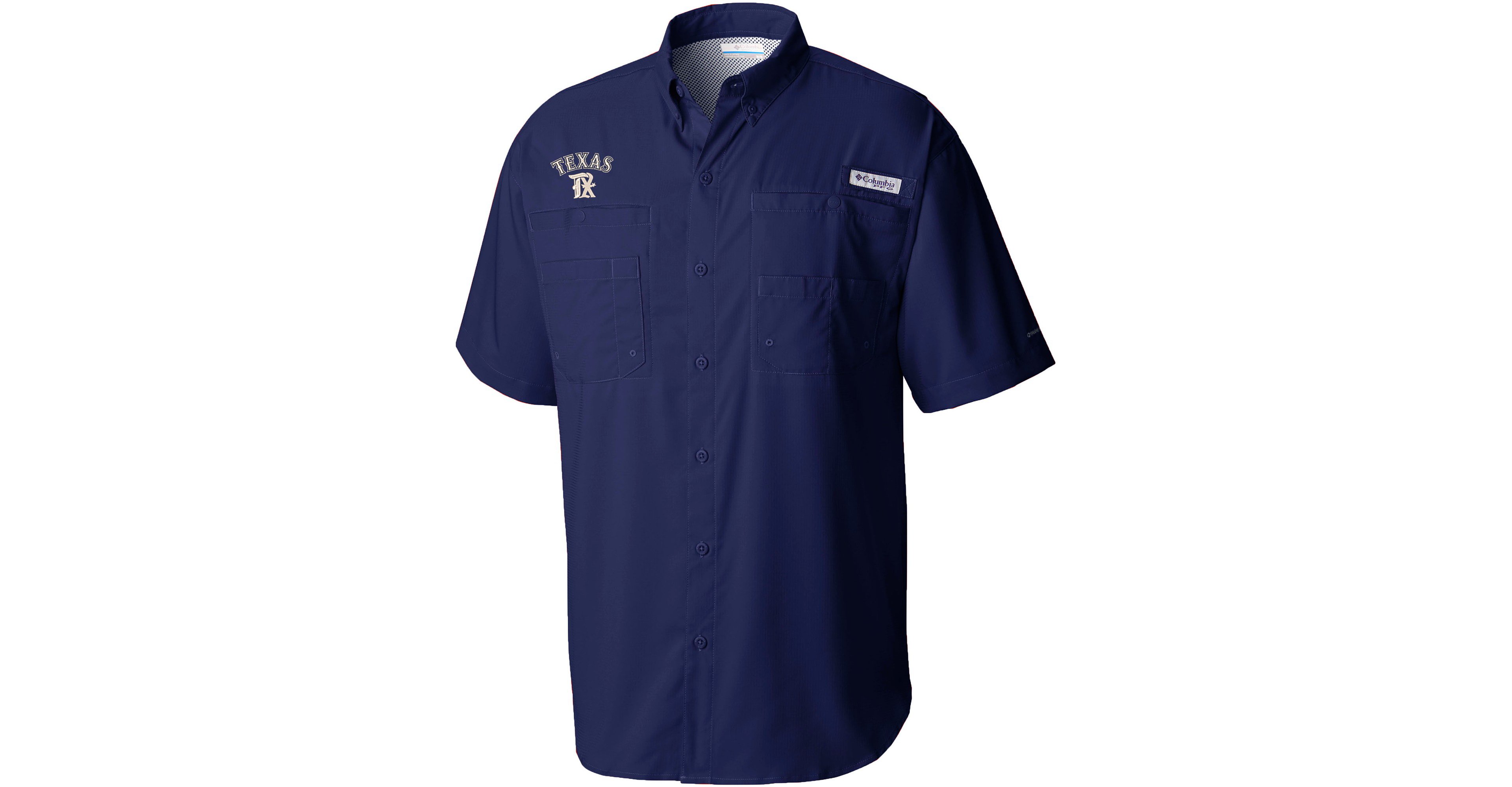 Columbia Sportswear Men's Atlanta Braves Tamiami Short Sleeve Shirt