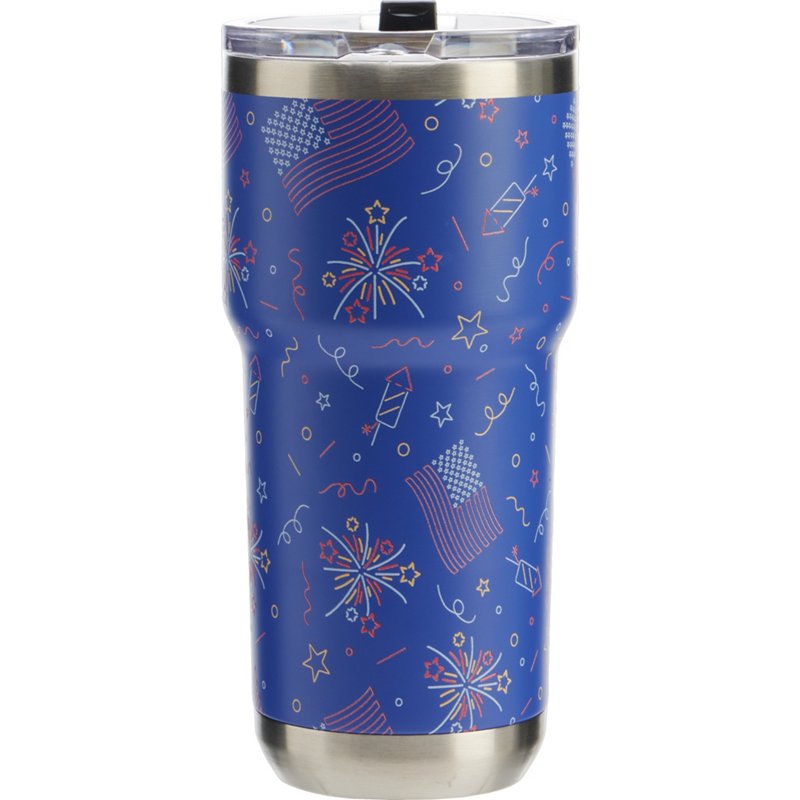 Magellan Outdoors Throwback 20 oz Tumbler with Lid Americana Fireworks/Flags - Thermos/Cups &koozies at Academy Sports