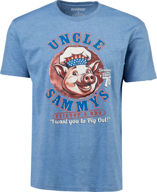 Academy Sports + Outdoors Men's Uncle Sammy's BBQ Graphic T-shirt