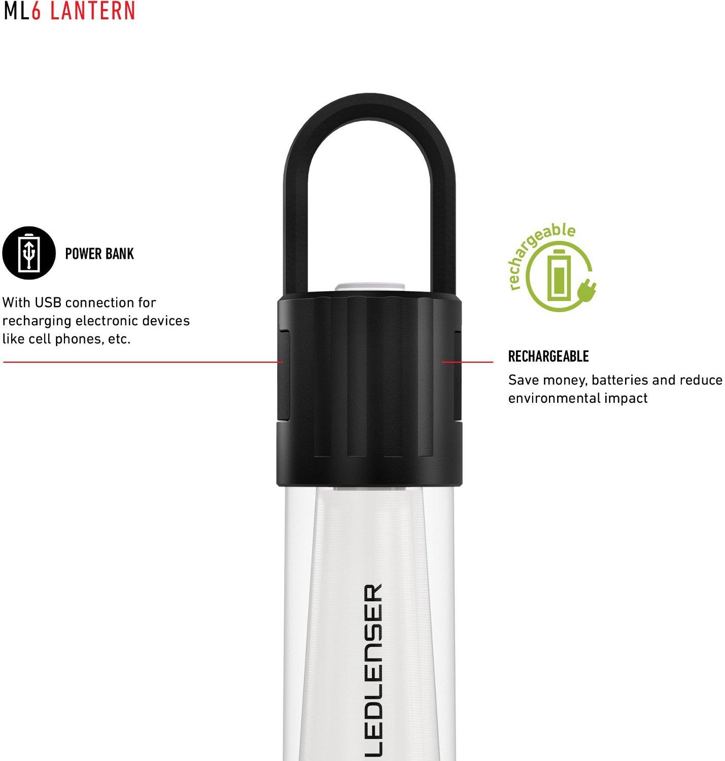 LED LENSER ML4 750 Lumen Warm Light Lantern – Color White / Black Sansujyuku sansujyuku.com